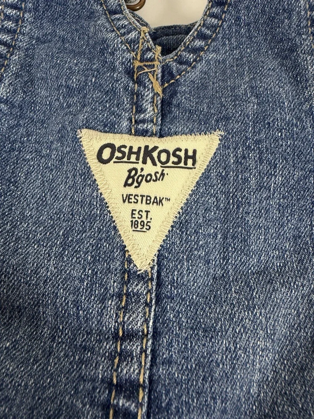Oshkosh B’gosh Overalls Baby 3 Months With Floral Pattern Cuffs Jean Snaps